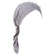 thumbnail image 2 of Herrnalise Women India Beading Muslim Stretch Turban Hat Cotton Hair Loss Scarf Wrap, 2 of 2