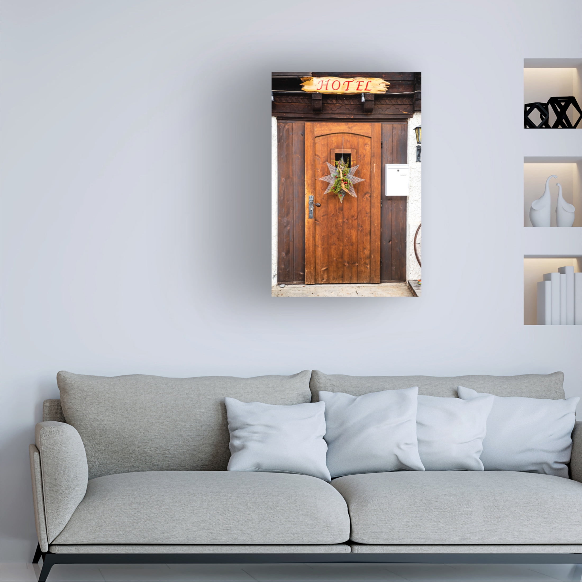 Canvas Wall Art - Allison Burton 'InterlakenSwitzerland' Wall Art for Living Room, Bedroom, or Office Décor by Trademark Fine Art - 16 x 24 Inches