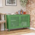 thumbnail image 3 of Novogratz Channing 2 Door Storage Cabinet-Mesh Metal Locker, Kelly Green, 3 of 9