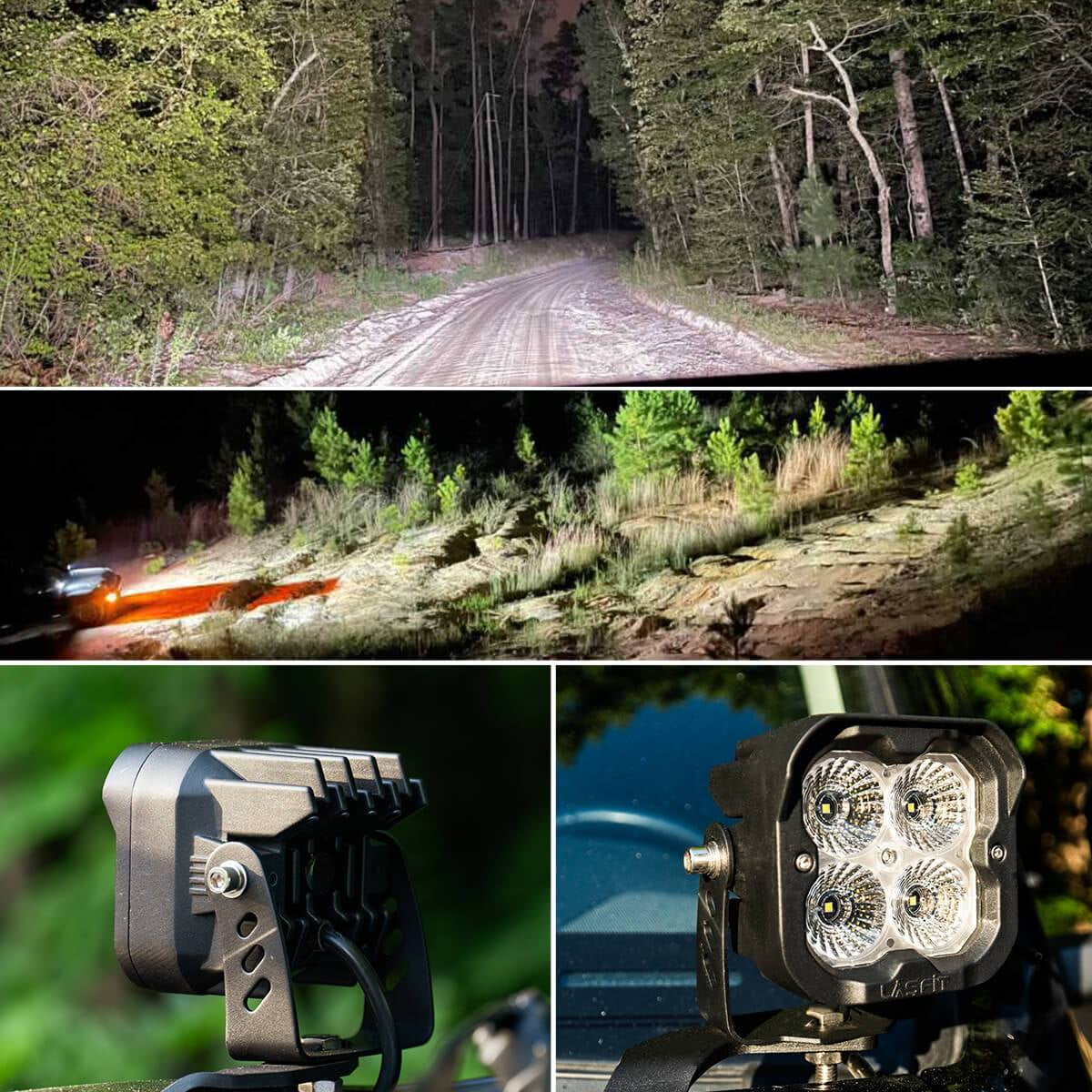 Lasfit LED Off Road Lights ,Off Road Spot Lights 3 Inch 36W 4000LM