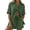 #006 Army Green, variant on Women's Gingham 2 Piece Pajama Sets Short Sleeve Button Down Ruffle Shirt and Pants Cute Pajama (#004 Pink,S)