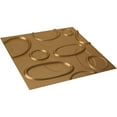 thumbnail image 6 of 19 5/8"W x 19 5/8"H Felix EnduraWall Decorative 3D Wall Panel, Bright Coat Gold (Covers 2.67 Sq. Ft.), 6 of 6