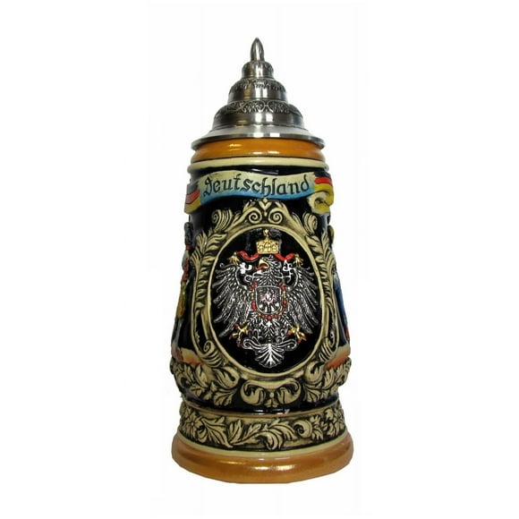 German Beer Stein Deutschland 1 liter tankard, beer mug KI 504 1L