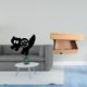 thumbnail image 2 of Reloj de pared decorativo con forma de gato, silencioso, sin , de acrílico y madera. Ideal para dormitorio, baño, sala de estar y decoración del, 2 of 8