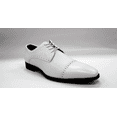 thumbnail image 2 of Men's Antonio Cerrelli White Faux Leather Laced Dress Shoes 7052, 2 of 5