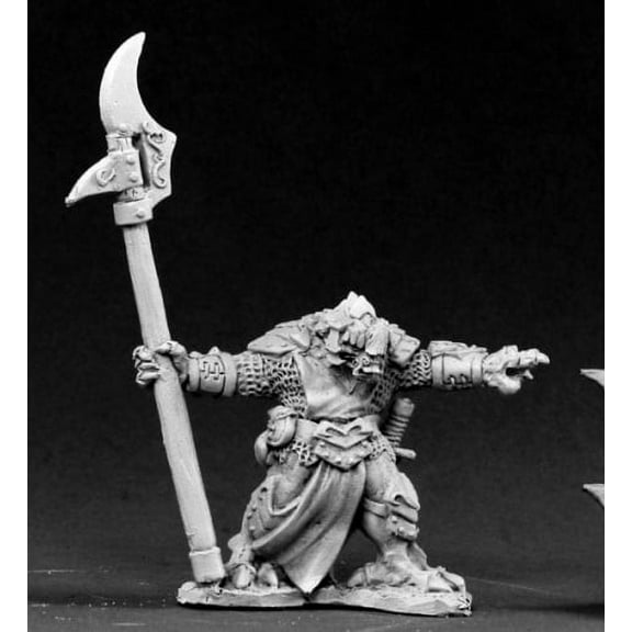 Reaper Miniatures Gulark, Reptus Warlord #03442 Dark Heaven Unpainted Metal