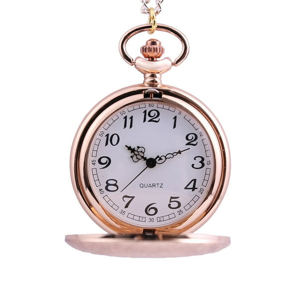 Cameland Men and Women Couple Pocket Watch Retro Quartz Hanging