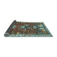 thumbnail image 2 of Ahgly Company Indoor Round Animal Light Blue Traditional Area Rugs, 4' Round, 2 of 4