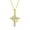 Diamond Clear, variant on Crown Cross Necklace for Women, 18K Yellow Gold Plated Crown Cross Pendant Necklace Zirconia Cross Necklaces Faith Cross Jewelry First Communion Gifts
