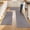 Gray, variant on Vaukki Kitchen Rugs Sets of 3, Woven Textured Machine Washable Kitchen Mats with Foam Rubber Backing, Non Slip Absorbent Low Profile Floor Mats for Sink Laundry Room,Brown