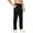 Black, variant on Men's Running Pants Lightweight Joggers Athletic Pants with Zipper Pockets Black L