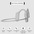 thumbnail image 3 of Auriculares deportivos inalámbricos de oído abierto, auriculares Bluetooth 5.0 a prueba de sudor con micrófono para deportes, correr, conducir, ciclismo, senderismo, interior y exterior (gris) brillar Electrónica, 3 of 5