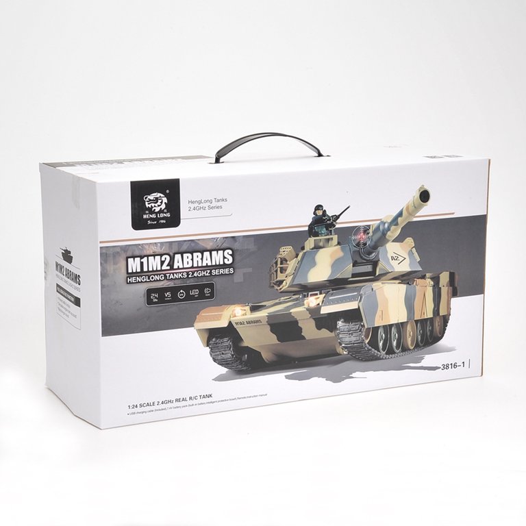 RC Tank 1:24 Defense Force M1A2 RC Battle Tank 1/18 Remote Control Army  Military Tanks with Track, Remote Control Toys for Adults & Kids