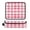 Pink Checkered Pattern, variant on Hair Tool Organizer Bag with Heat Resistant Mat Removable Travel Storage Case for Hot Air Brushes Curling Irons Brown and Cream Checkered
