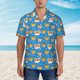 thumbnail image 2 of Fotbe Corgi Dog Face Camisa Hawaiana para Hombre Unisex – Camisa Casual de Verano con Botones de Manga Corta de Algodón y Lino,Medium, 2 of 7