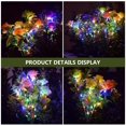 thumbnail image 4 of LINLIN 3PCS Solar Carnation Flower Lights, Waterproof 42LED Multicolor Copper Wire String Lights Solar Floral Decorative Landscape Stake Lights for Outdoor Garden Lawn Yard Path, 4 of 9