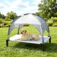 thumbnail image 7 of Elevated dog bed with tent, Cooling Raised Bed, Portable&No-Slip for Outdoor or Indoor Use, Gray, Medium, 7 of 7
