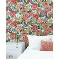 thumbnail image 3 of Nextwall Spring Blossom Watercolor Floral Garden Peel And Stick Wallpaper - 20.5 ft. W x 18 ft. L Roll, 3 of 8