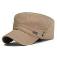 thumbnail image 5 of Spring Summer Breathable Cotton Army Hat Baseball Cap Sun Cap Cadet Hat GREY, 5 of 8