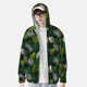 thumbnail image 2 of Balery Tropical Leaves1 Sudadera ligera de manga larga con capucha y protección solar UPF 50+ para hombre y mujer, ideal para pesca y running-Small, 2 of 7