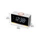 thumbnail image 4 of Reloj Despertador Doble C/fm Radio Bluetooth 5.3 Y Bocina Malubero Blanco, 4 of 5