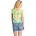 thumbnail image 4 of Justice Girls Button Front Ruffle Neckline Tank, Sizes XS(5/6)-XL Plus(16/18 Plus), 4 of 4