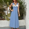 thumbnail image 4 of Women Summer Dresses El Salvador Flag Casual Dress Formal Dresses Sundresses Sleeveless Cool, 4 of 7