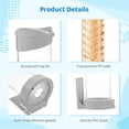 thumbnail image 4 of 2 Pcs Ice Cream Cone Dispensers, 16×3.3" Universal Waffle Cone Holders with 2 Gaskets, Plastic Waffle Cone Storage Tubes with Magnetic Plates & Adhesive Plates for Ice Cream Machine, 4 of 8
