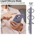 thumbnail image 3 of Shockproof Designed for iPhone 12 Pro Max Case,Liquid Silicone Phone Case with [Soft Anti-Scratch Microfiber Lining] Full-Body Drop Protection 6.7 inch Slim Thin Cover, Lavender, 3 of 16