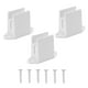 thumbnail image 2 of Paquete de 3 herrajes para soporte de manivela para accesorios de varilla de 0,51 pulgadas, resistentes, 1,7 x 2,2 pulgadas, espaciado entre orificios, 2 of 9