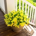 thumbnail image 2 of Flores artificiales de otoño HyeFlora Yellow Silk Morning Glory, 2 of 9