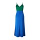 thumbnail image 4 of VISgogo Ladies Temperament Long Slip Dress, Summer Women Leisure Style Contraste de color Empalme Escote en V Sin mangas Beach Slim Falda VISgogo moda, 4 of 9