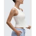 thumbnail image 3 of CRZ YOGA Softembrace High Neck Tank Top for Women, Double Lined Sleeveless Casual Summer Shirt, 3 of 6