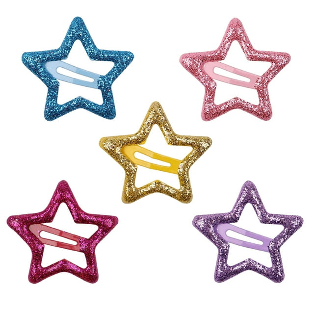 Laklulu 50 piezas de pinzas para el cabello para niñas famosas, pinzas para el cabello antideslizantes de metal para niñas famosas