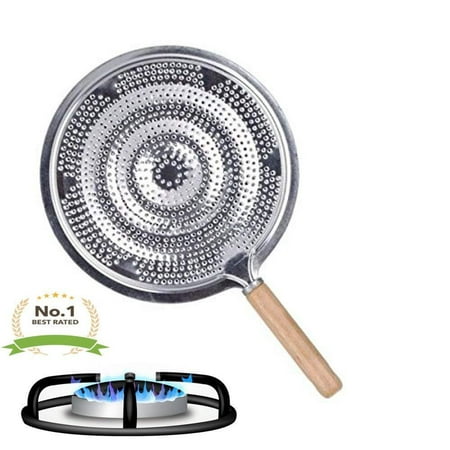 

Simmer Ring Heat Diffuser & Flame Tamer Quality Round Gas Stove Top - Aluminum & Wood Handle 4