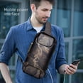 thumbnail image 5 of Hanging strap bag, USB anti-theft laptop backpack, casual chest shoulder bag, suitable for both men and women - Camouflage, 5 of 5