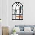 thumbnail image 4 of Abbracc Arched Window Pane Mirror Acrylic Background for Bedroom Room Black, 4 of 8