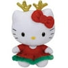 TY Beanie Baby - HELLO KITTY (Christmas Dress with Gold Antlers - 6 inch)