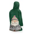 thumbnail image 4 of Unisex Casual and Fashionable Plush Collar Hooded Long Sleeve Jacket with Christmas Printing, for Men and Women Daily Use,Gray,XL, 4 of 6