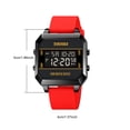 thumbnail image 4 of SKMEI Model 1848 Digital Watch for Men & Women - 30M Water Resistant with Green Backlight, 1/100 Second Stopwatch, Countdown Timer, Dual Time Zones, Daily/Monthly Alarms, Hourly Chime, 12/24H Format,, 4 of 6