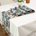 thumbnail image 3 of AUQ Table Runner,Flower Pattern Design Table Mats,Country Rustic Style Table Cover,31*200cm,Style7, 3 of 4