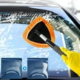 thumbnail image 5 of Windshield Cleaner Tool, Car Interior Detailing Cleaning Kit,16.5'' Car Window Cleaning Supplies with Handle Include 1 Reusable Washable Microfiber Pads (Orange), 5 of 5
