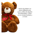 thumbnail image 2 of Oso De Peluche Teddy Grande Abrazable Corazón 1 Metro Cafe Obscuro, 2 of 5