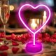 thumbnail image 5 of Fiudx Luz Led de San Valentín, Decoración de Neón con Forma Romántica, Base Redonda con Alimentación Usb, Brillo Suave para Cualquier Habitación, Perfecta para San Valentín, Aniversarios, Bodas, Tama, 5 of 6