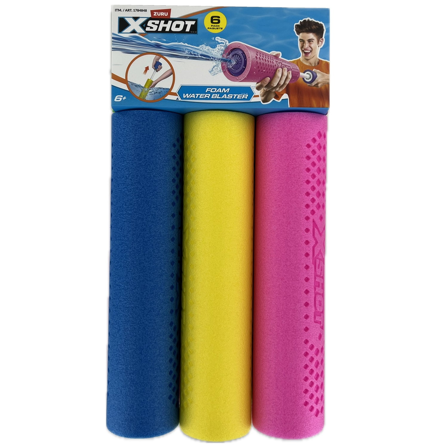Zuru X Shot Foam Water Blaster, 6 Pack