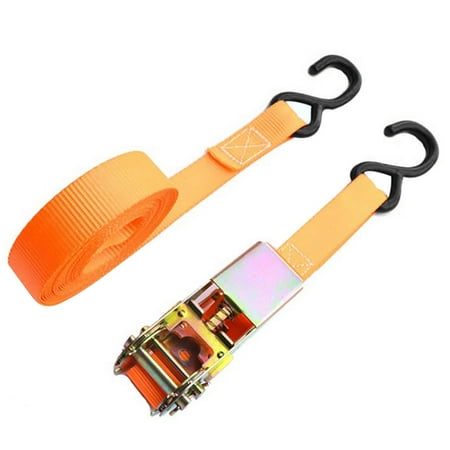 

Ratchet Tie Down Straps with Hook|Heavy Duty Ratchet Straps|1000lb Safe Work Load Cargo Tiedowns Strap Tie Down Kit