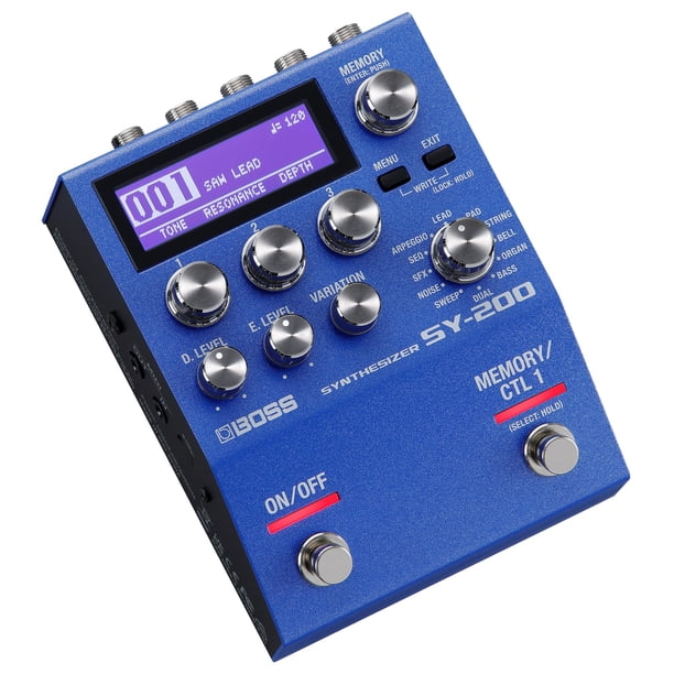 Pedal sintetizador de guitarra BOSS SY-200 con 171 sonidos