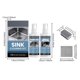 thumbnail image 5 of 2-in-1 Sink Cleaning Kit Sink Cleaner Sealer Spray Removes Limescale Grease Stains Waterproof Protection For Kitchen Bathroom Sinks 200ml, 5 of 9