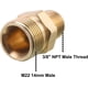 thumbnail image 2 of M22 Pressure Washer Fitting, 3/8 Inch NPT Male to M22 14mm Male adapter, 4500 PSI - SNNGV, 2 of 5