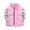 Pink, variant on Byoo Toddler Boys Solid Vest Padded Stand Collar Thickened Sleeveless Puffer Jacket Winter Warm Down Jacket for Kids